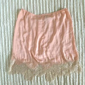 Free People Silk Slip Skirt